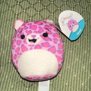 Squishmallows Pink and Purple Leopard Plush